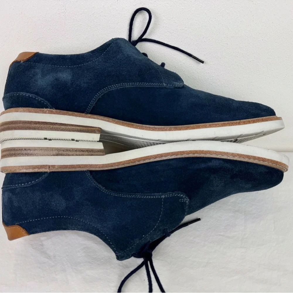Florsheim Highland Plain Toe Navy Suede Oxford